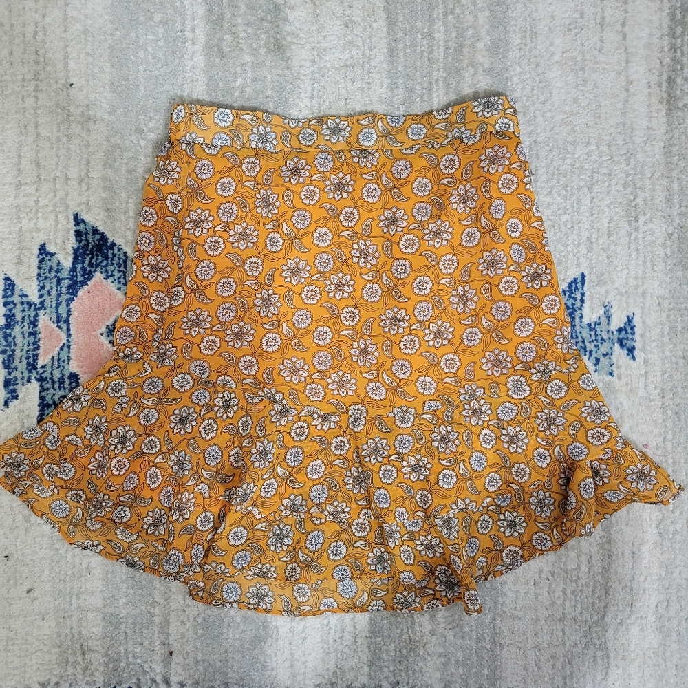 Anne Taylor Loft ochre skirt